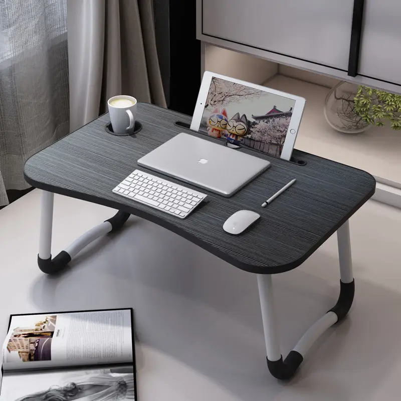 Ultragroßer Tragbarer Laptop-Bett-Tisch Faltbarer Schreibtisch mit Getränkehalter Multifunktionaler Computer-Schreibtisch Bett-Schreibtisch für Laptop