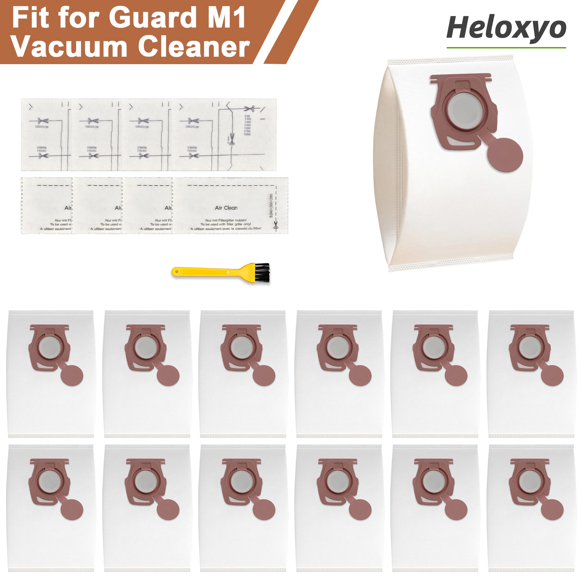 CO HyClean Luftstaubsaugerbeutel für Miele Guard M1 Staubsauger, für Guard M1 Cat & Dog | Parkett XL | Flexibel | Leistung Image