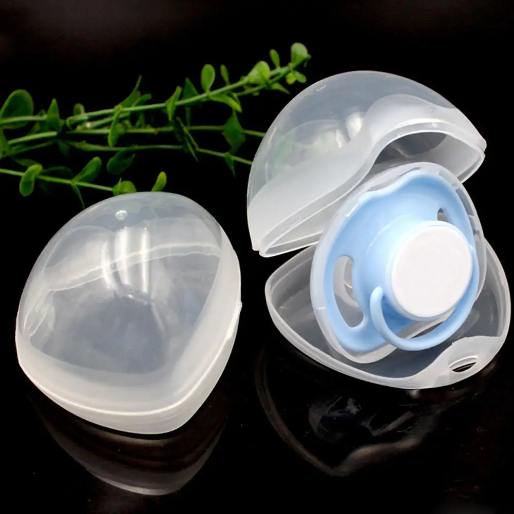 3pc Baby Nippel Container Box Schnuller Box Klar Halter Fall Für Schnuller Leichte Transparente Baby Schnuller Container Träger Image