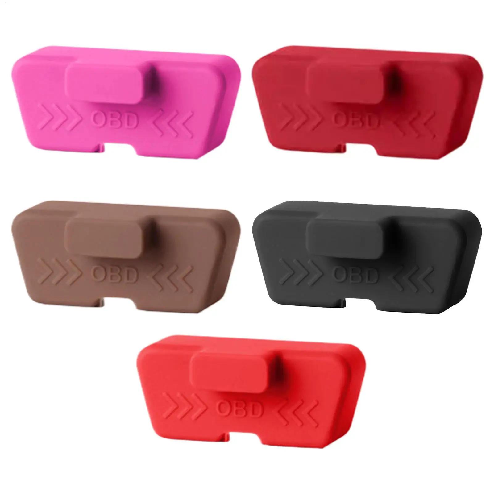 Silikon-OBD-Anschlussabdeckung, wasserdicht, rostfrei, OBD-Anschluss-Schutzhülle, Staubschutzkappen für OBD-Anschlüsse, Autozubehör Image