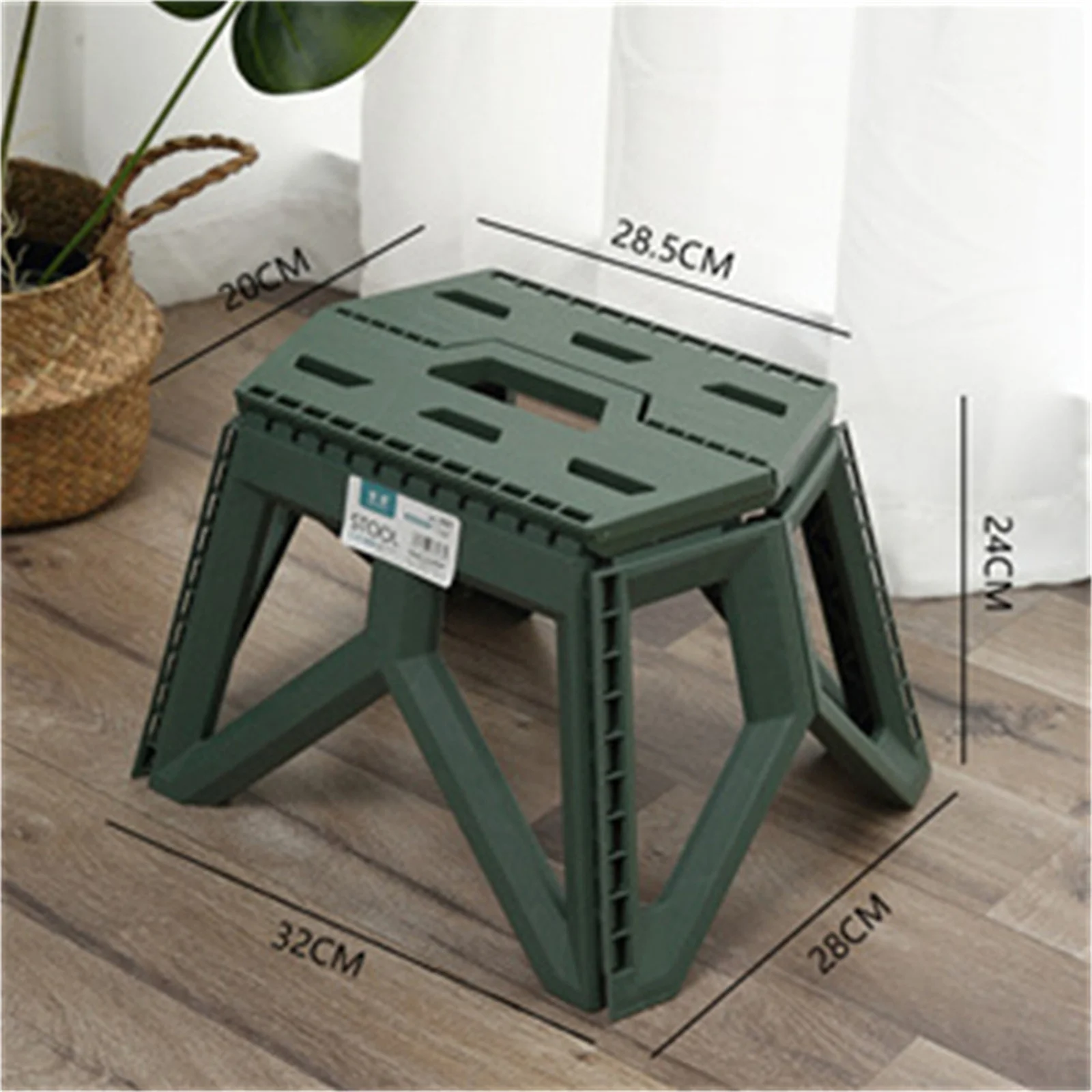 Kleiner Hocker für den Außenbereich, tragbarer Klapphocker, hohe Tragfähigkeit, langlebig, kleiner Stuhl, Angelhocker, Strandhocker, Campinghocker