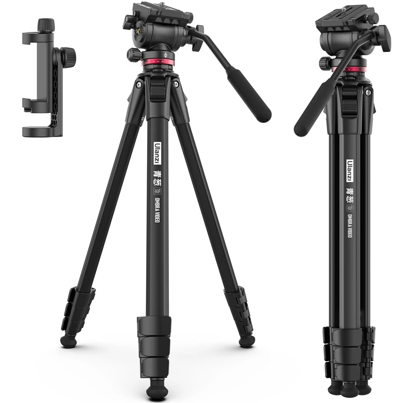 Ulanzi OMBRA 1,6M Stativ für Kamera- und Handyhalterung 360° ° Panorama-Fluidstativ mit Arca Swiss für Canon Nikon Sony SLR DSLR Image