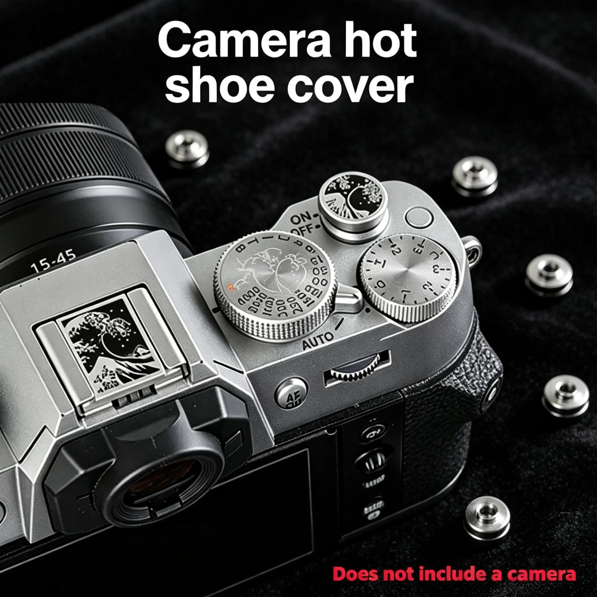 Aluminiumlegierung Blitzschuh-Abdeckung Weicher Auslöseknopf für Fuji XT5 XT50 Canon Nikon Pentax Spiegellose Kamera Zubehör Image