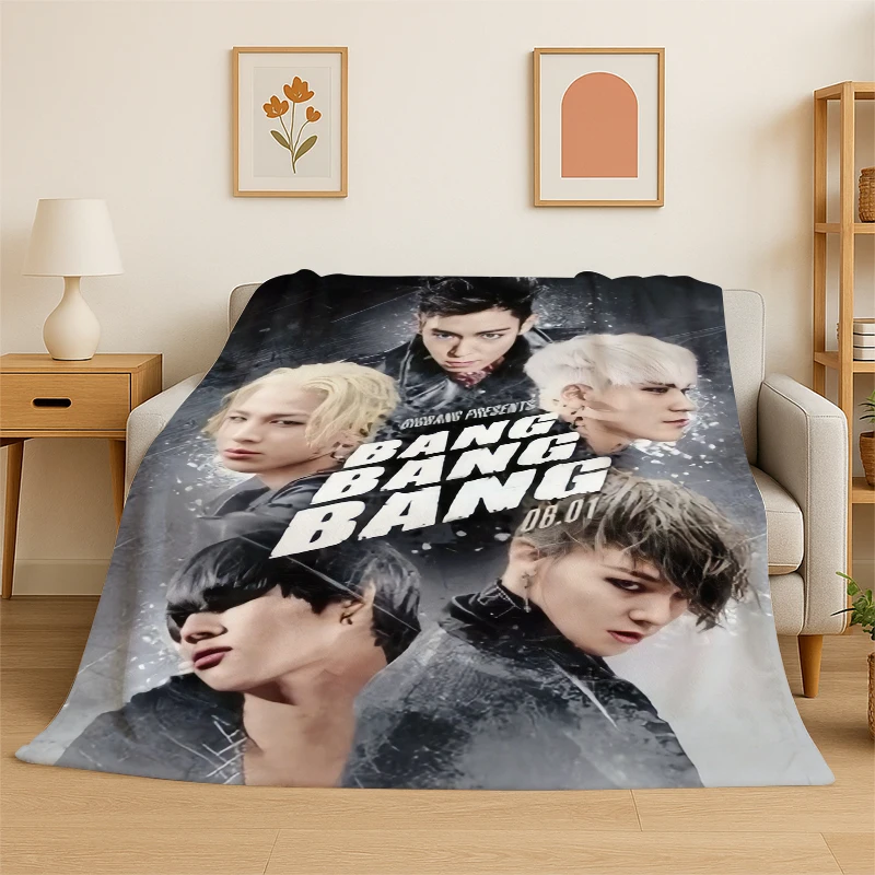 Kpop Bigbang G Dragon Music Star Flanelldecke, weiche, warme Decke für Schlafzimmer, Wohnzimmer, Bett, Reisen, Camping, Picknick, Kinder Image