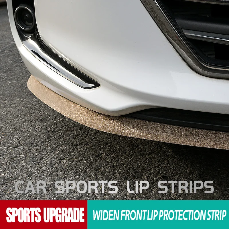 Auto-Frontspoiler Gummi-Schutzstreifen Seitenschweller Spoiler Verschleiß- und Kratzschutz Dekor-Aufkleber Karosserie-Zierleisten Image