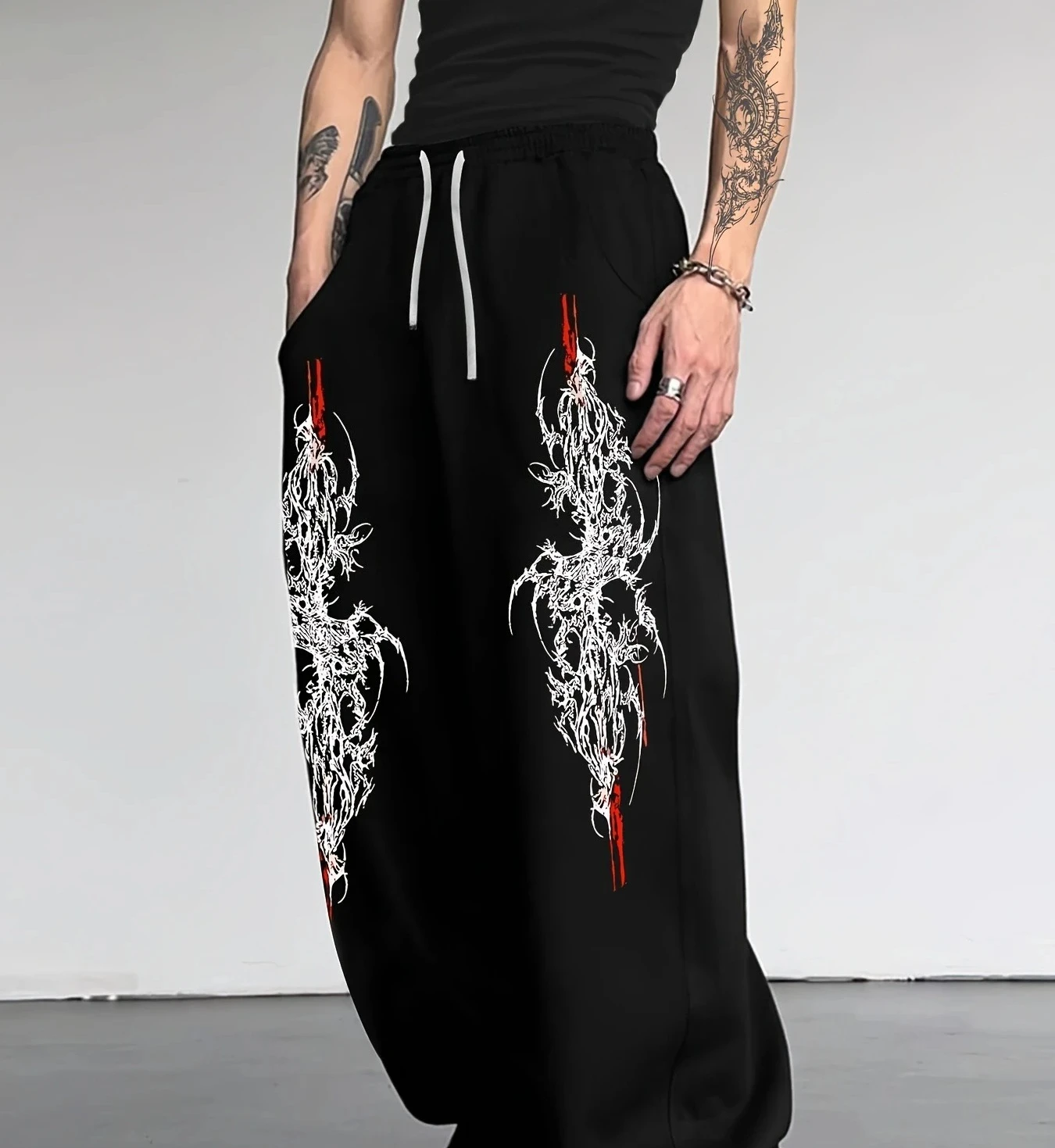 2026 Sommer Mode Neue Hip-Hop Gothic Textur Herren 3D-Druck Streetwear Lässige Sport Outdoor Jogginghose Große Größen