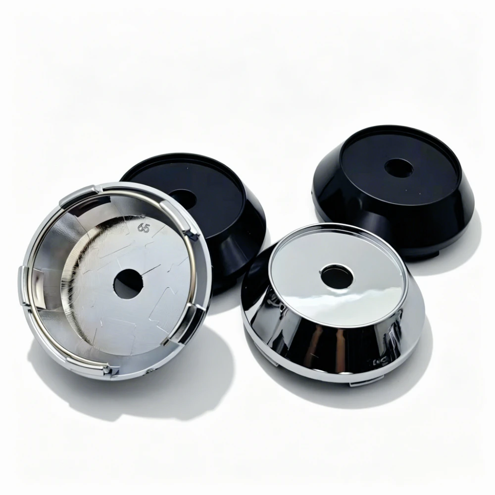 4er-Set leere Radnabenkappen ohne Emblem, 65 mm, mit Clips, 60 mm, ohne Logo, Radnabenabdeckungen, Staubschutz, Autozubehör Image