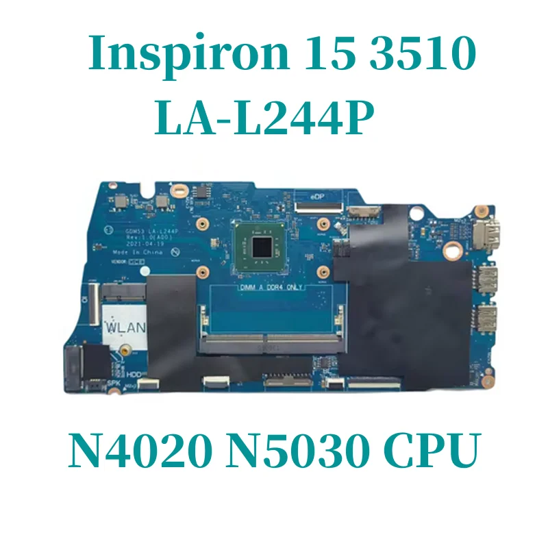 GDM53 LA-L244P carte mère pour Dell Inspiron 15 3510 carte mère d