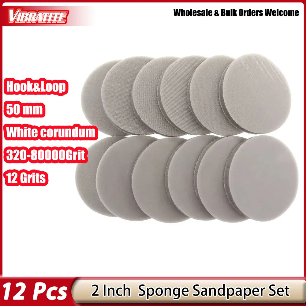 2 Zoll (50 mm) Trizact Hookit Schaumstoff-Schleifscheibe, Schwammschleifpapier, Körnung 320-8000, Polier- und Schleifwerkzeug Image