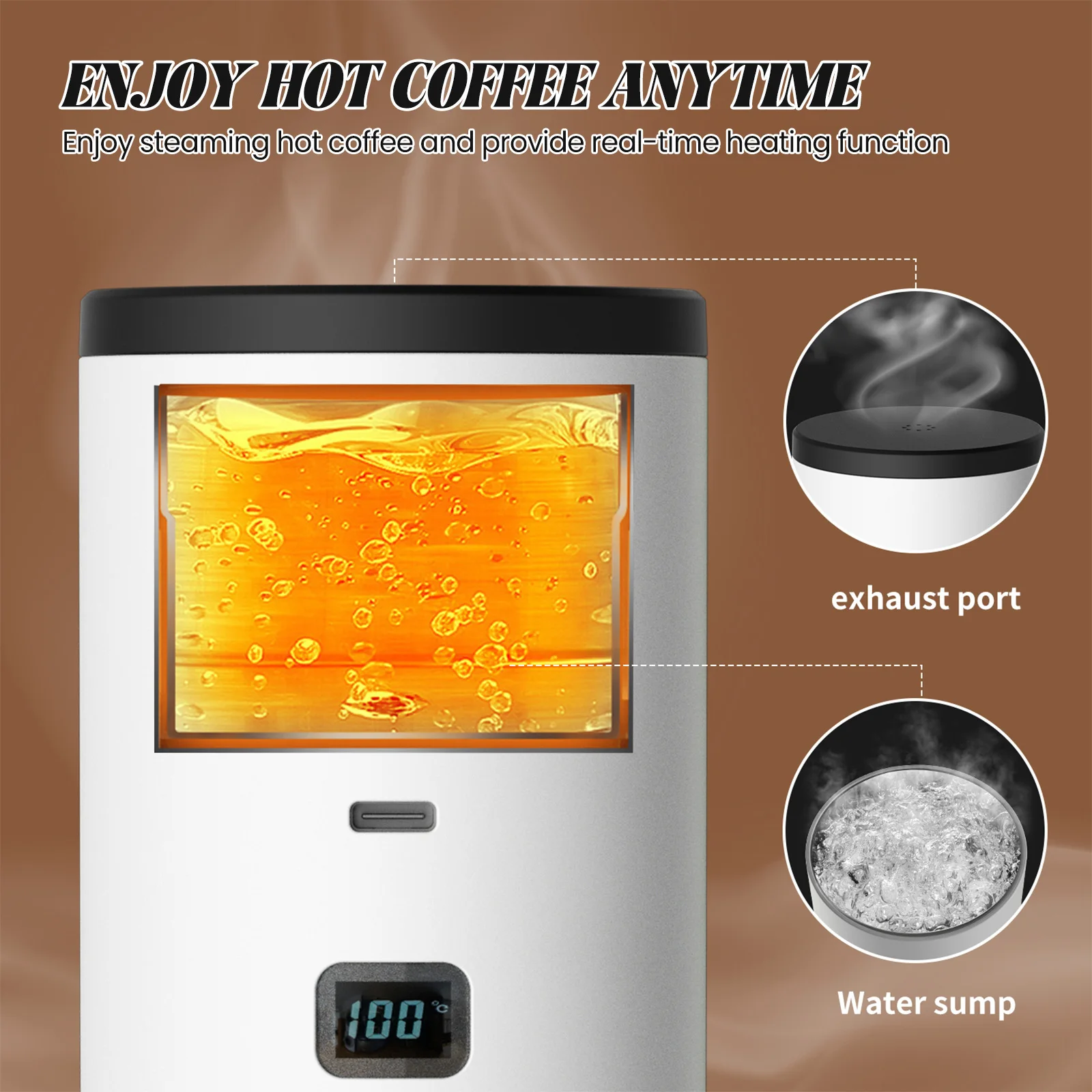 Tragbare 3-in-1 Kapsel-Kaffeemaschine Automatische Espressomaschine für Nespresso Dolce Gusto Gemahlenen Kaffee Reisegebrauch Image