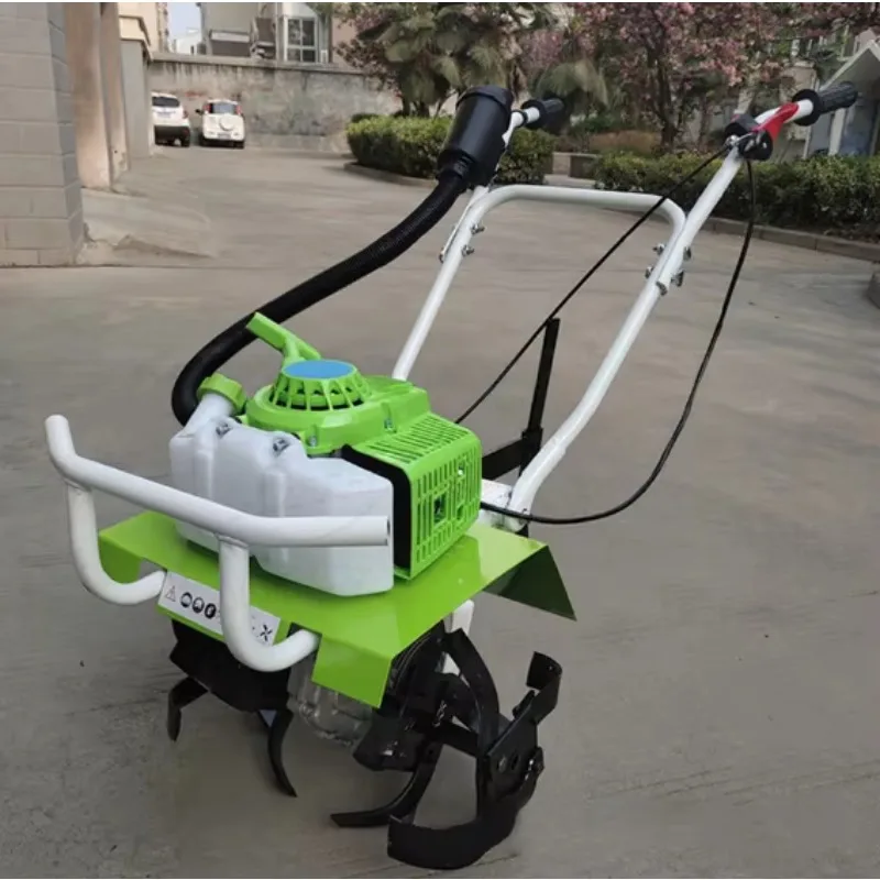 Nouveauté 2026 ! Mini motoculteur multifonctionnel, petit désherbeur motorisé, outils agricoles pour le jardin, mini-cultivateur manuel portatif