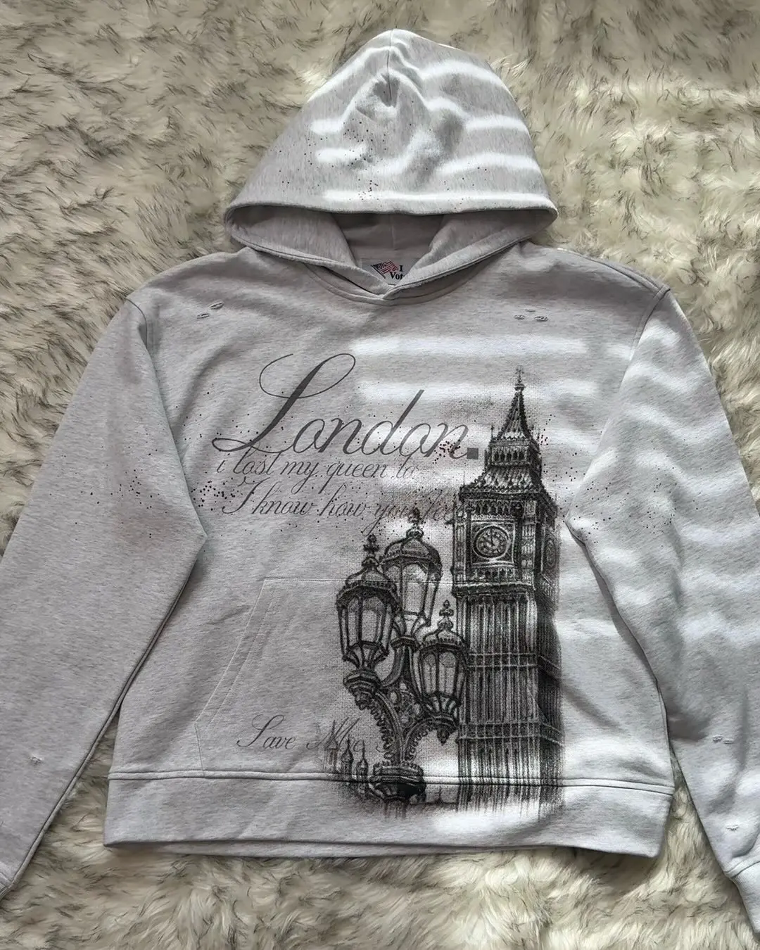 Hip Hop Grunge London Hoodies Women Streetwear Sweatshirt Tops Harajuku Casual Goth Oversized Hoodie Men Clothing Y2k Clothes