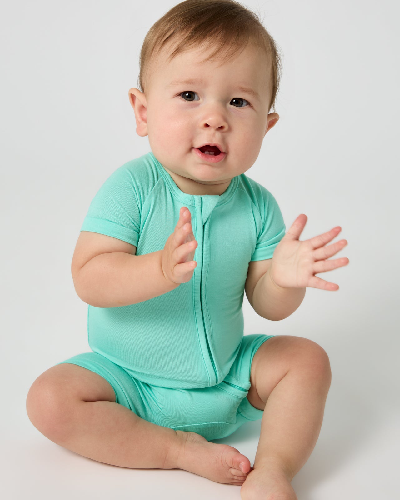 Ocean Mist Shorty Zippy - 18-24 months