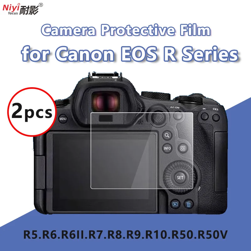 2x Kameraglasfolie für Canon EOS R RF R6 R7 R8 R9 R10 R50 R6II RP Schutzfolie aus gehärtetem Displayschutz, wasserdicht, kratzfest Image