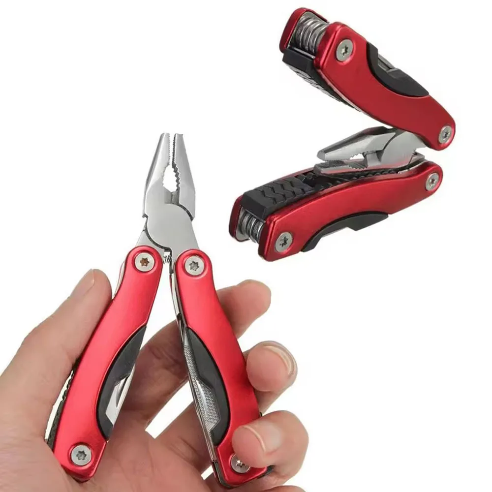 Tragbare Taschen-Multitool-Zange, abziehbar, Klappmesser, Multitool für Outdoor-Camping, zusammenklappbare multifunktionale Handwerkzeuge Image