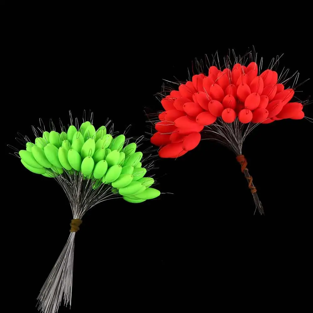 Space Beans schwimmende Bohnen ovale Fischerei Float Angeln Bobber Bulk fluor zierende stromlinien förmige Sieben-Sterne-Stopper-Linie Gruppe Image