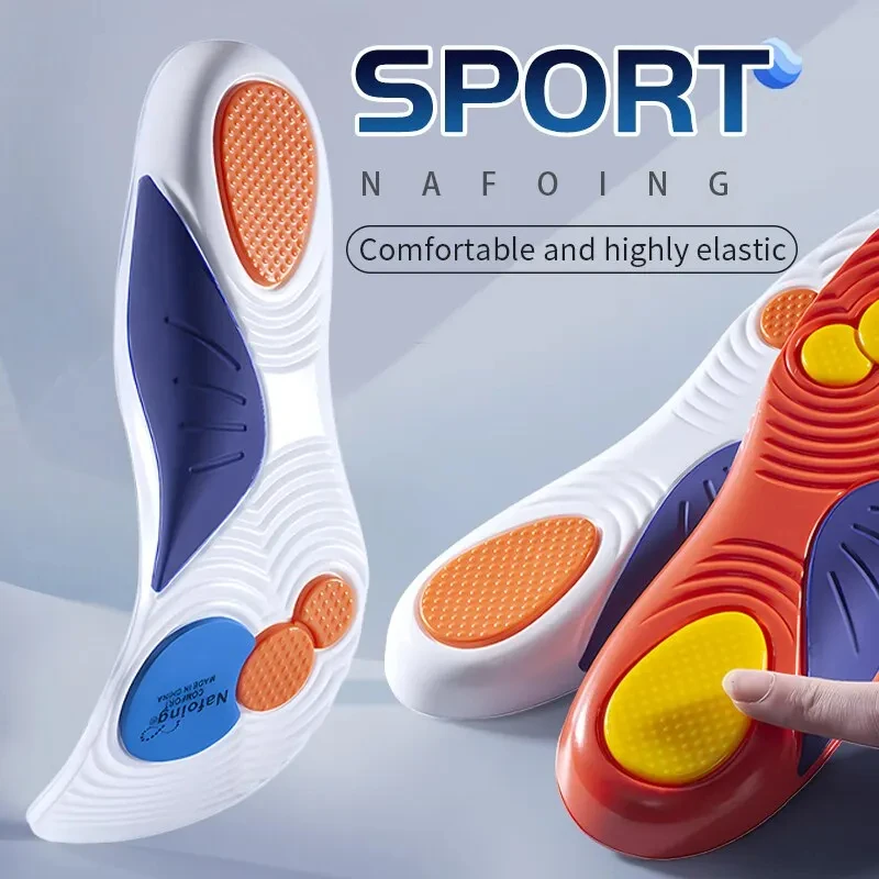 Sport-Einlegesohlen für Schuhe, Sohle, Stoßdämpfung, Deodorant, atmungsaktives Kissen, Laufsohlen für Füße, Männer und Frauen, orthopädische Einlegesohlen Image