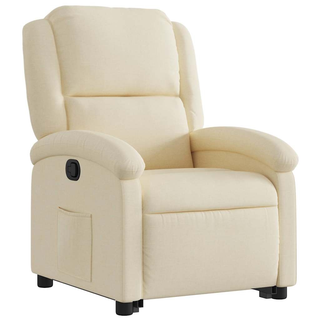 vidaXL Relaxsessel mit Aufstehhilfe Creme Stoff Image