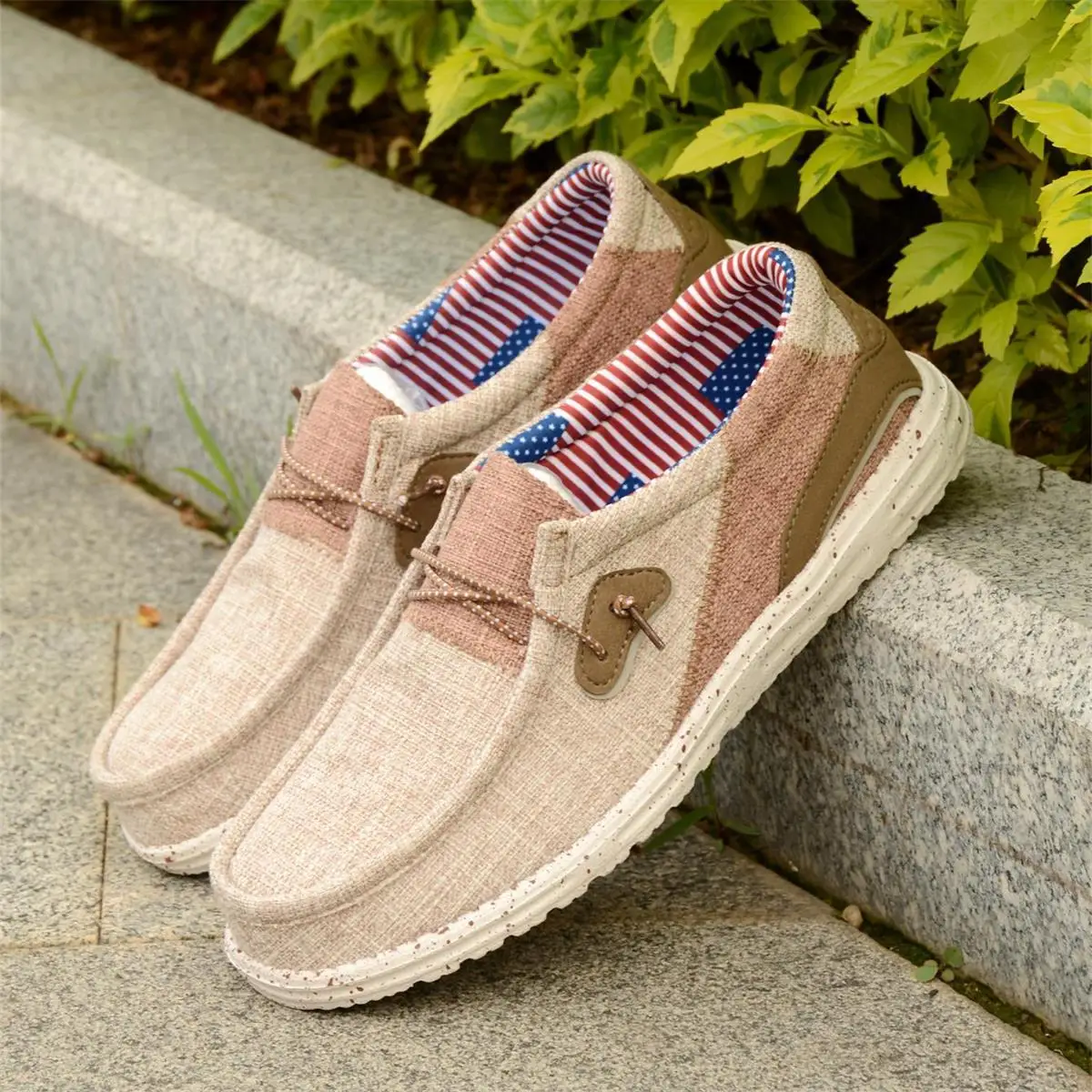 Unisex Outdoor Freizeitschuhe Leichte Slip-On Schuhe mit Weicher Sohle für Alle Jahreszeiten Tägliches Tragen Große Größen Morgen-Laufschuhe