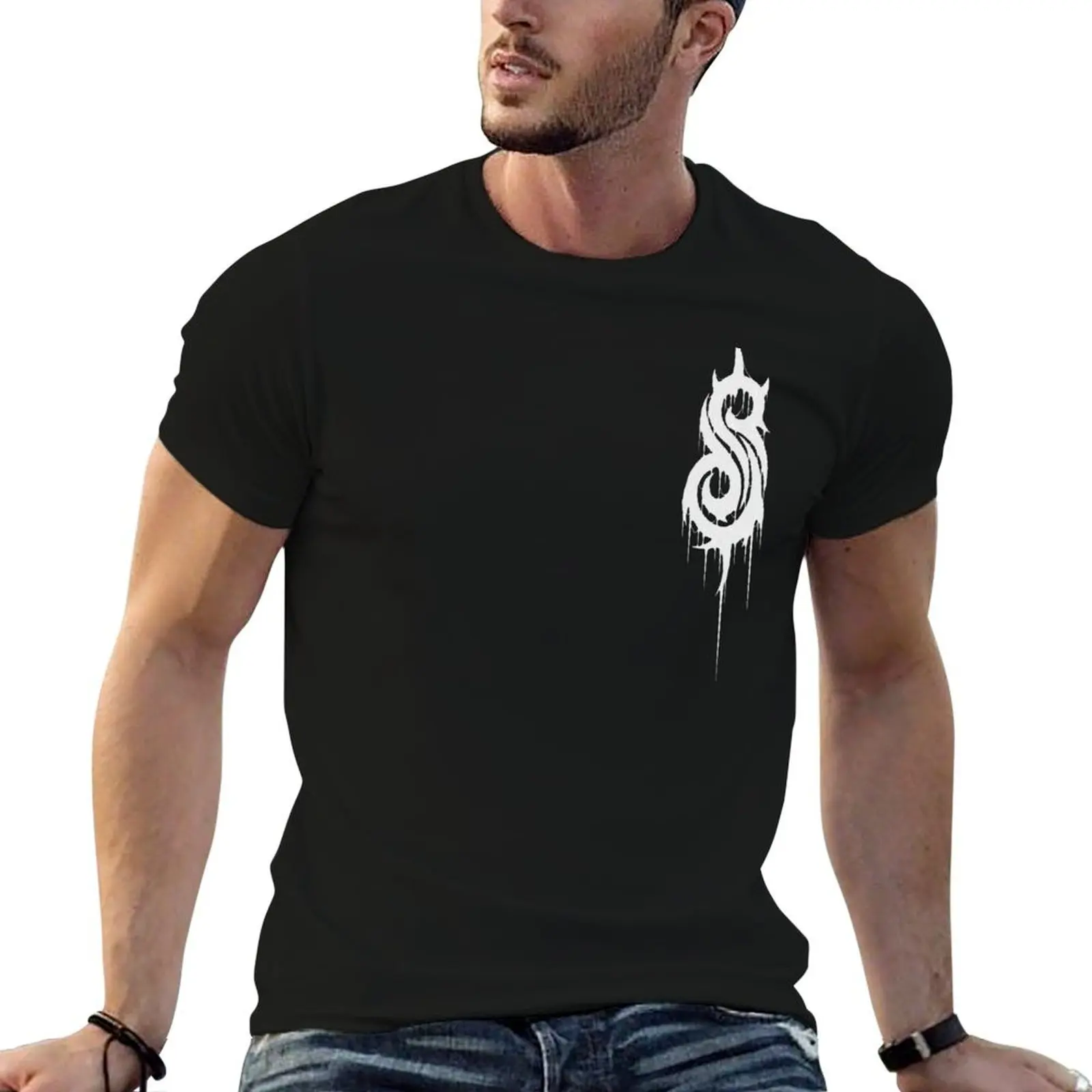T-shirt S Logo, t-shirt homme, t-shirt uni, t-shirt personnalisé, t-shirt homme 100% coton, t-shirt de marque de luxe