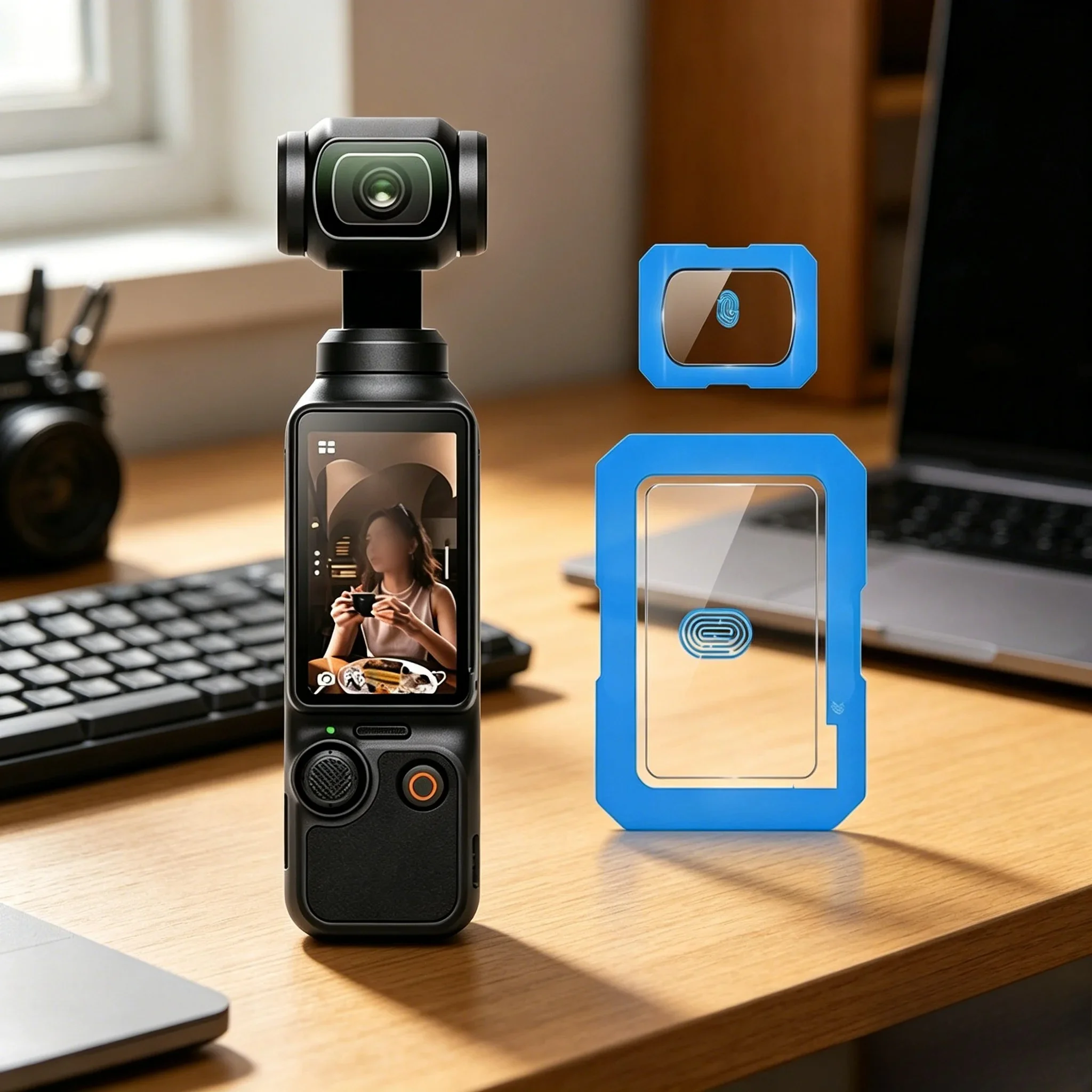 1-3 Stück gehärtetes Glas Kameraschutzfolie für DJI Osmo Pocket 4 3 Bildschirmobjektivfolie Antireflexbeschichtung Härte Kratzfeste Abdeckung Image