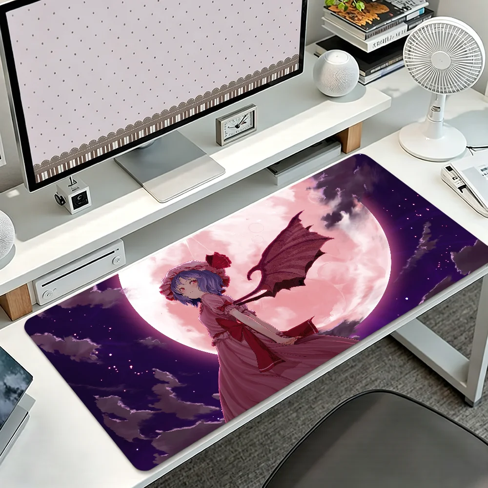 T-Touhou Remilia Scarlet Mauspad, rutschfest, verdickt, für Studenten, großes Schreib- und Gaming-Kissen, Lockedge Office Image