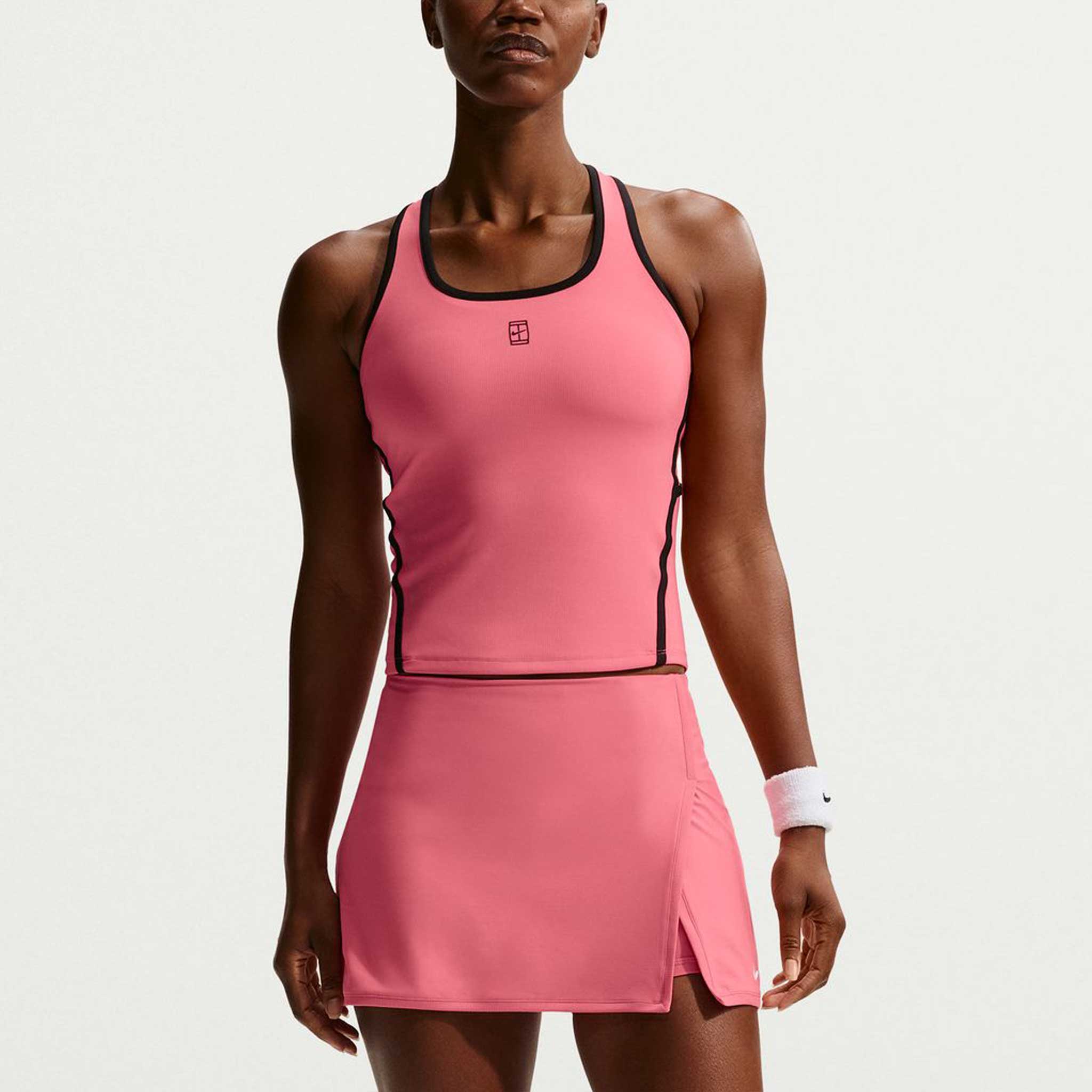 Nike Dri-FIT Advantage Novelty Tank Women's Tennis Apparel Sea Coral/Black