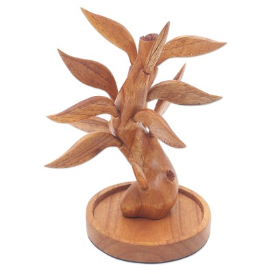 Enduring Life,'Hand Made Jempinis Wood Jewelry Holder from Bali'