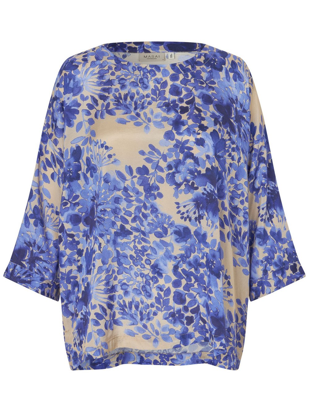 Masai 3/4 Arm Bluse Damen blau, 46 Image