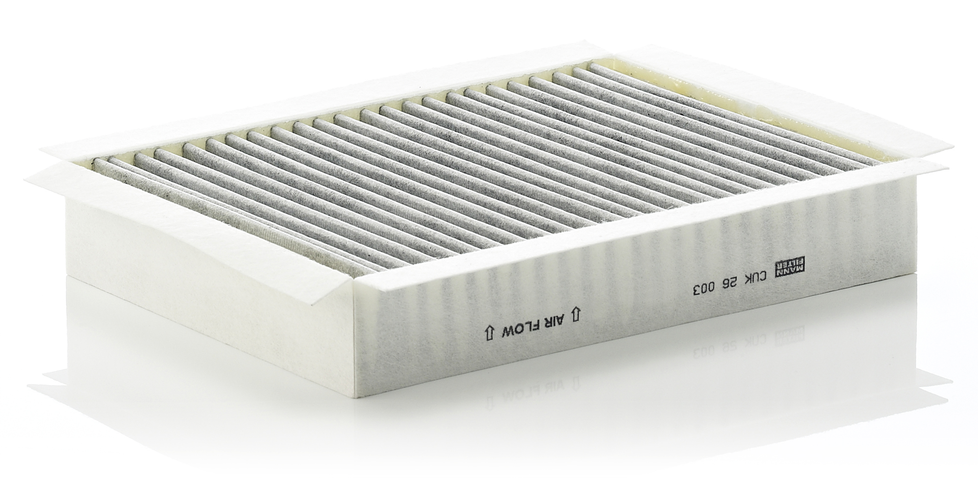 MANN-FILTER Filter, Innenraumluft cuk26003 Motorraum Beifahrerseite, unter der Wasserkastenabdeckung für JAGUAR Image