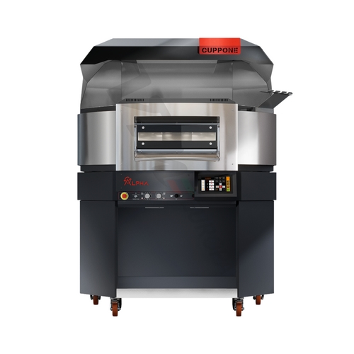 Cuppone Alpha Pizzaofen bis zu 10 Pizzen Ø35cm 1 Kammer Digital: 140cm / Haube mit Motor / Napoli Stein (Höchsttemperatur) Image