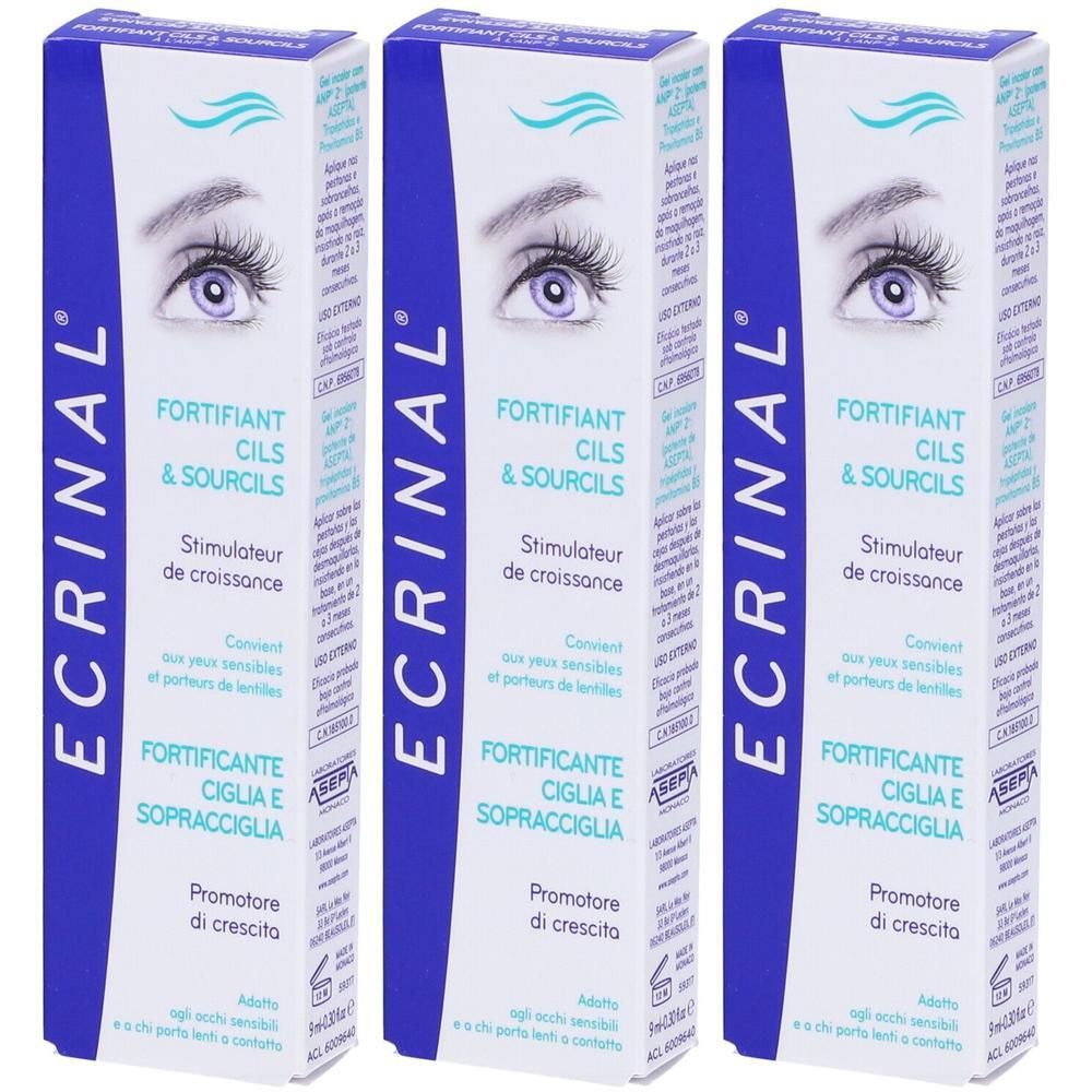 Ecrinal Gel Ciglia Rinforzante 3x9 ml