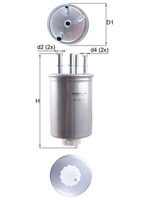 KNECHT Kraftstofffilter kl1026 Leitungsfilter 187mm für Ford JAGUAR Image