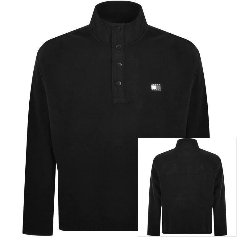 Polar Fleece Sweatshirt - Black - Tommy Hilfiger Sweats
