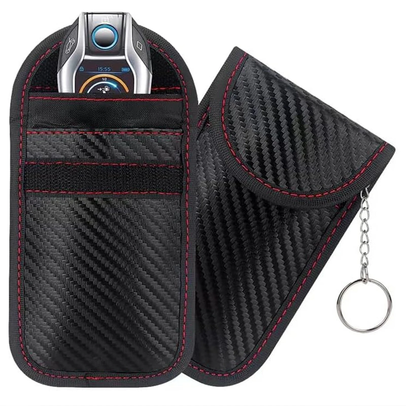 Sac de blindage RFID pour la protection de la vie privée, étui pour carte Faraday, carte de crédit, clé de voiture, Fob Signal, HTML