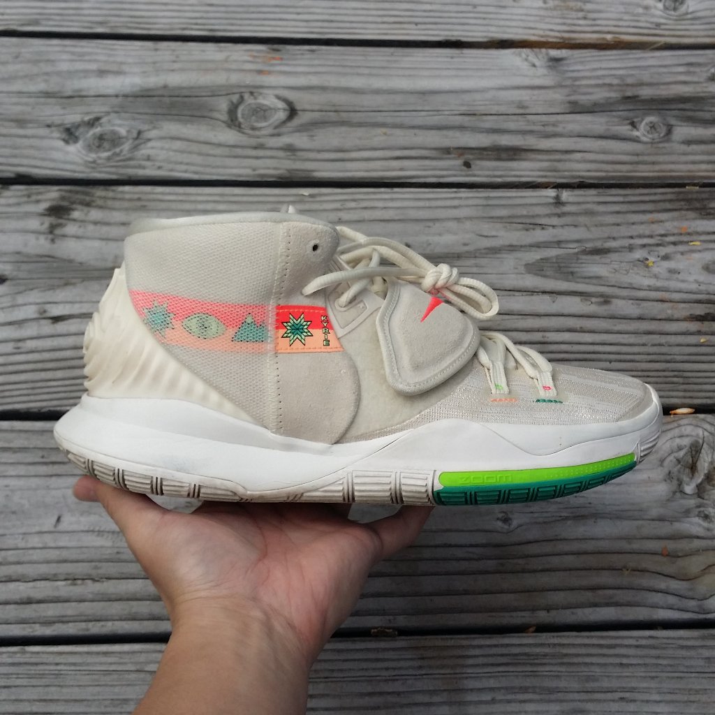Nike Shoes | Men Nike Kyrie Irving 6 N7 Basketball Shoes Sneakers | Color: Cream/Green | Size: 11.5