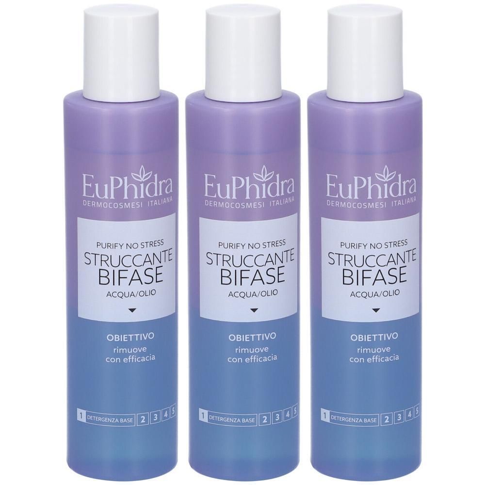 Euphidra Struccante Bifase Purify No Stress 3x150 ml