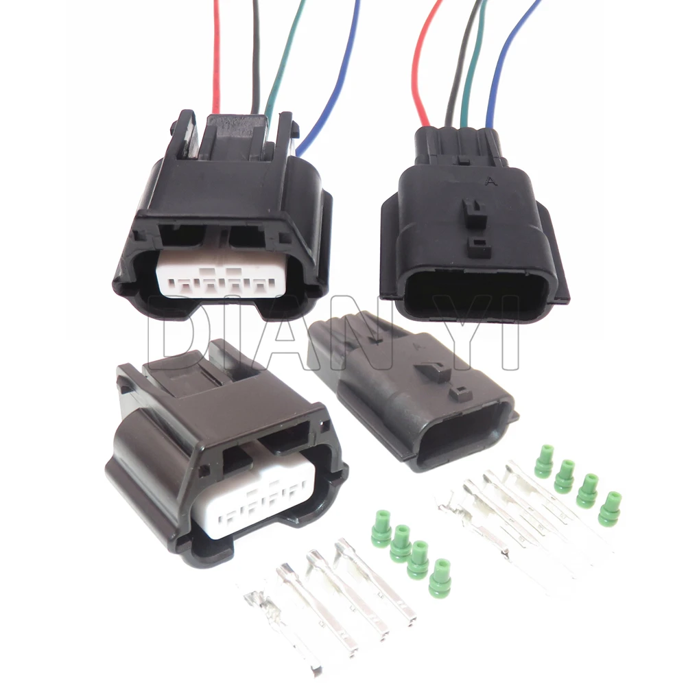 1 Satz 4-Wege-Starter Auto Ansaug drucksensor Gehäuse Kabelst ecker 600-813-30 600-813-30 Auto Luft durchfluss messer Kabel buchse Image