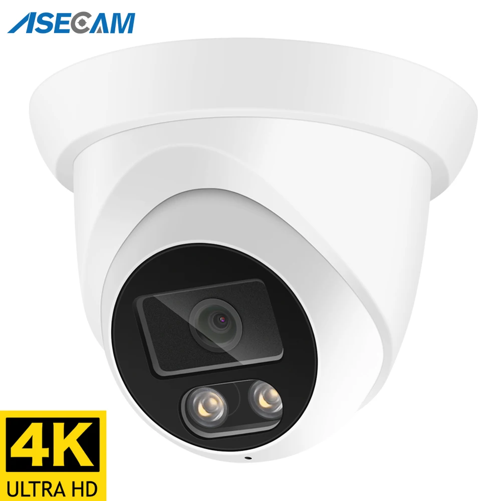 4K 8MP IP Kamera Audio Outdoor POE H.265 Onvif Weitwinkel 2,8mm AI Farbe Nachtsicht Hause CCTV Überwachungs Kamera Image