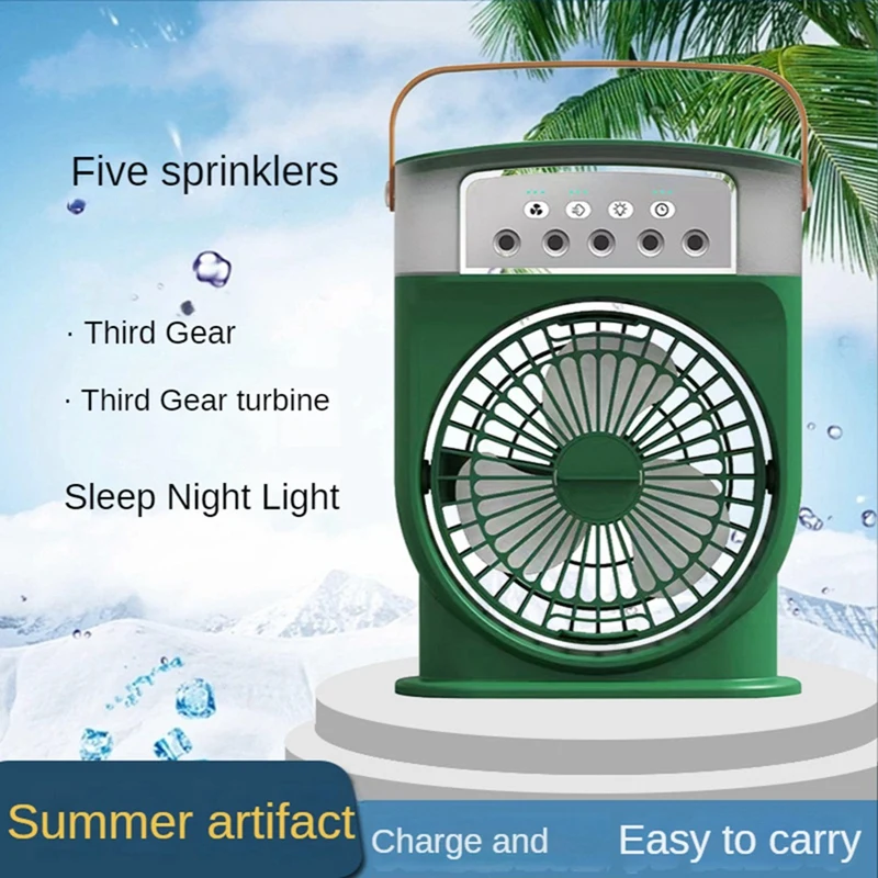 Humidificateur Portable ventilateur climatiseur ventilateur 5 trous pulvérisation climatisation Mini ventilateur ventilateur de Table pour maison refroidisseur d
