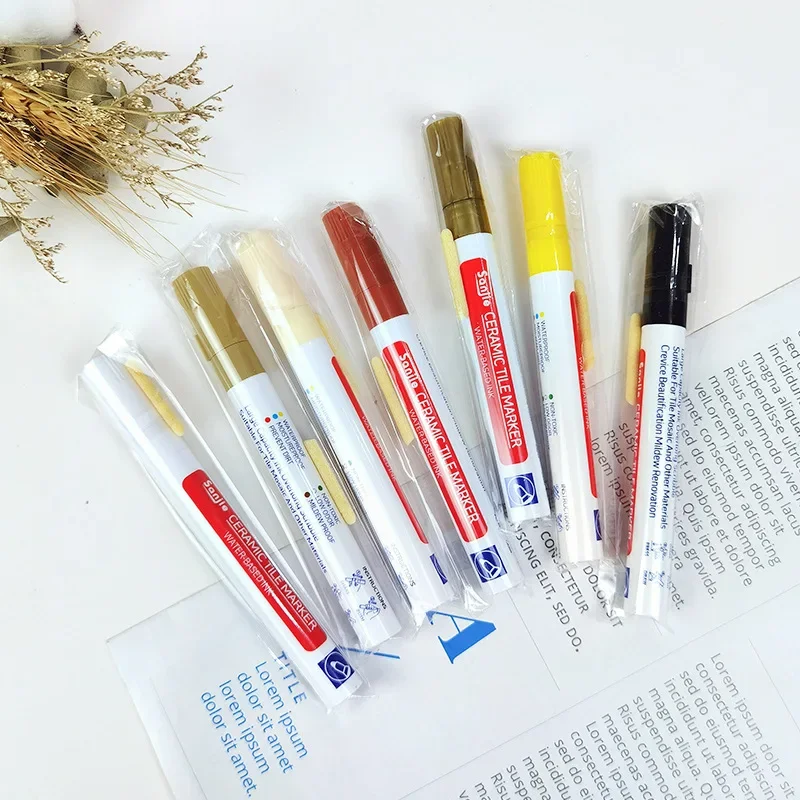 1PC Keramik fliesen badezimmer wand boden fliesen lücke farbe reparatur anti-schimmel wasserdichte whiteboard farbe reparatur stift