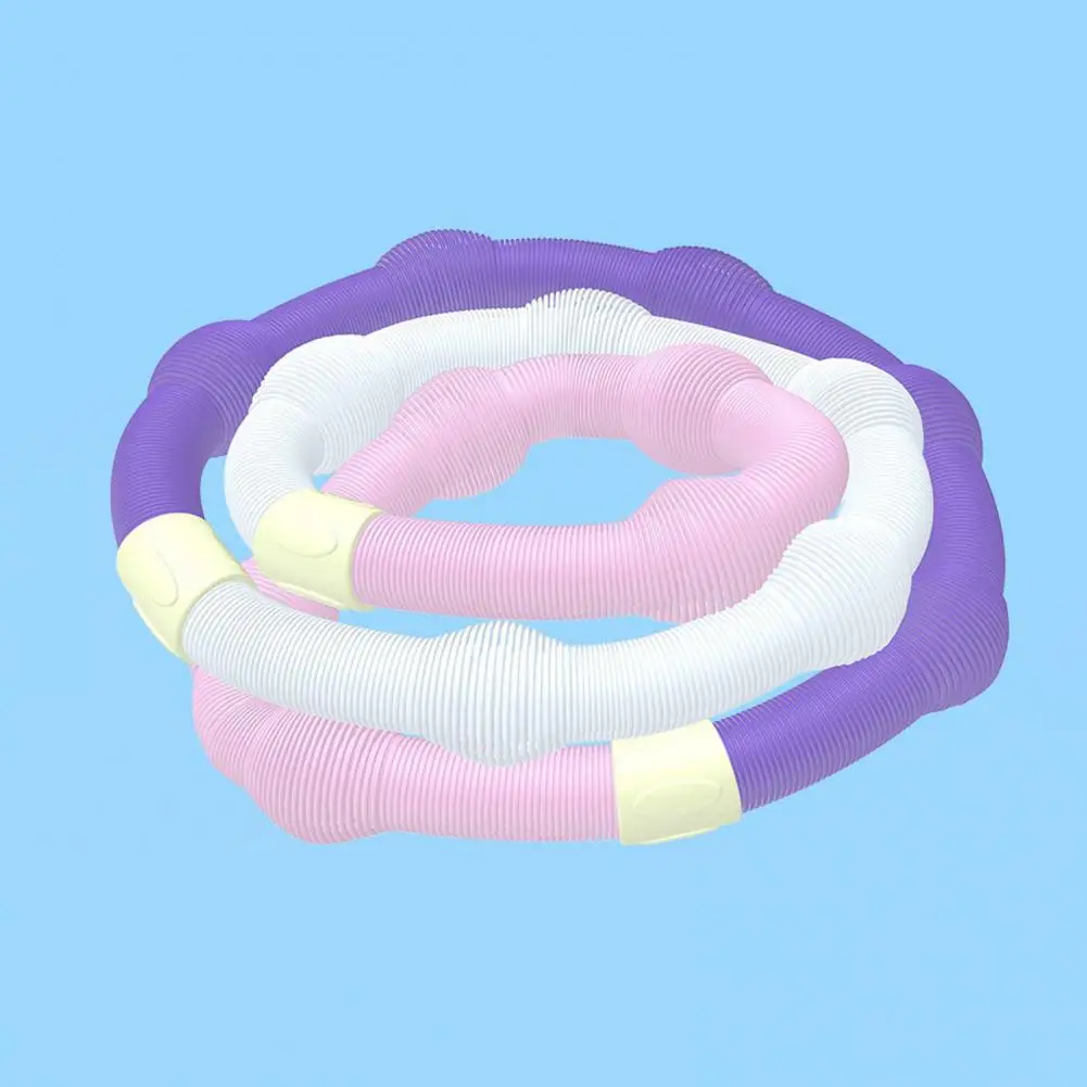 Cerceau de fitness pour débutant Cerceau de taille de fitness Cerceau de printemps souple lesté pliable pour l