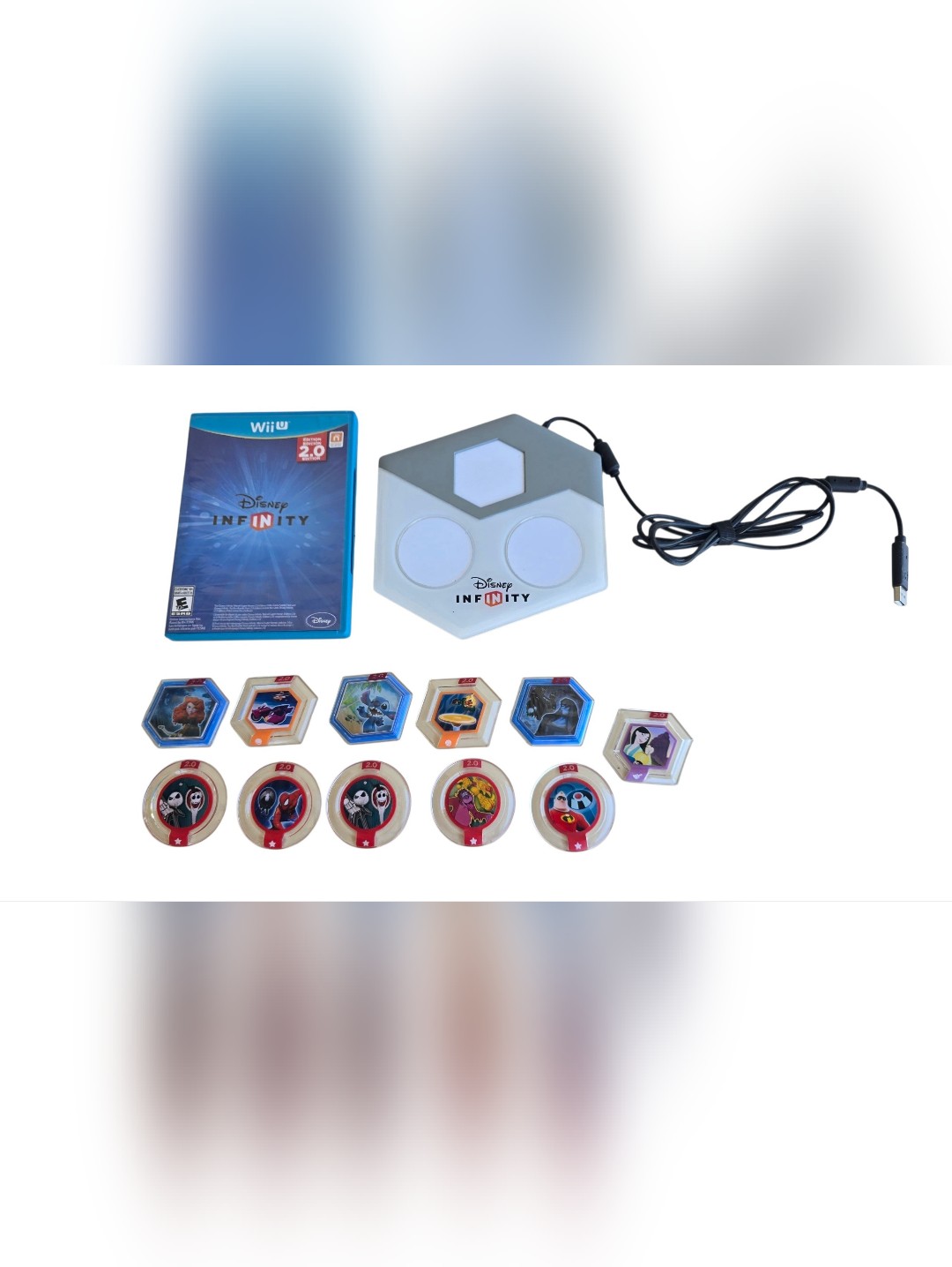 Disney Video Games & Consoles | Disney Infinity 2.0 Wii U Bundle Game Portal Base Figures & Power Discs | Color: Gray/White | Size: Os