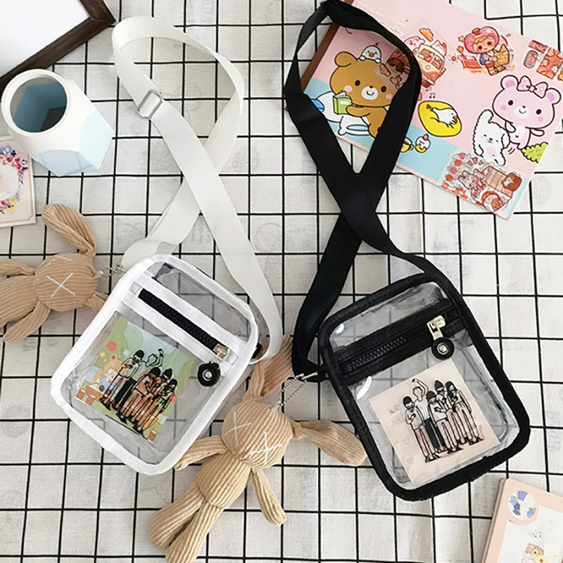 2026 à la mode cool transparent été nouvelle mode bandoulière femme décontracté étudiant sac version coréenne couple sac à bandoulière