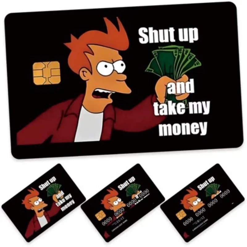 Carte bancaire personnalisée, carte de débito amusante, autocollants de carte de crédit de voiture