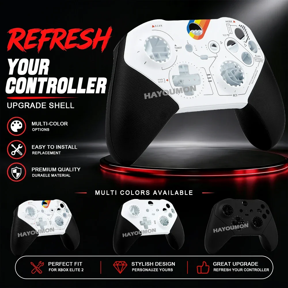 For Xbox Elite 2 Controller Replacement Housing Shell Faceplate Front Back Case Top Cover Bottom Case For Xbox Elite 2 Accessory