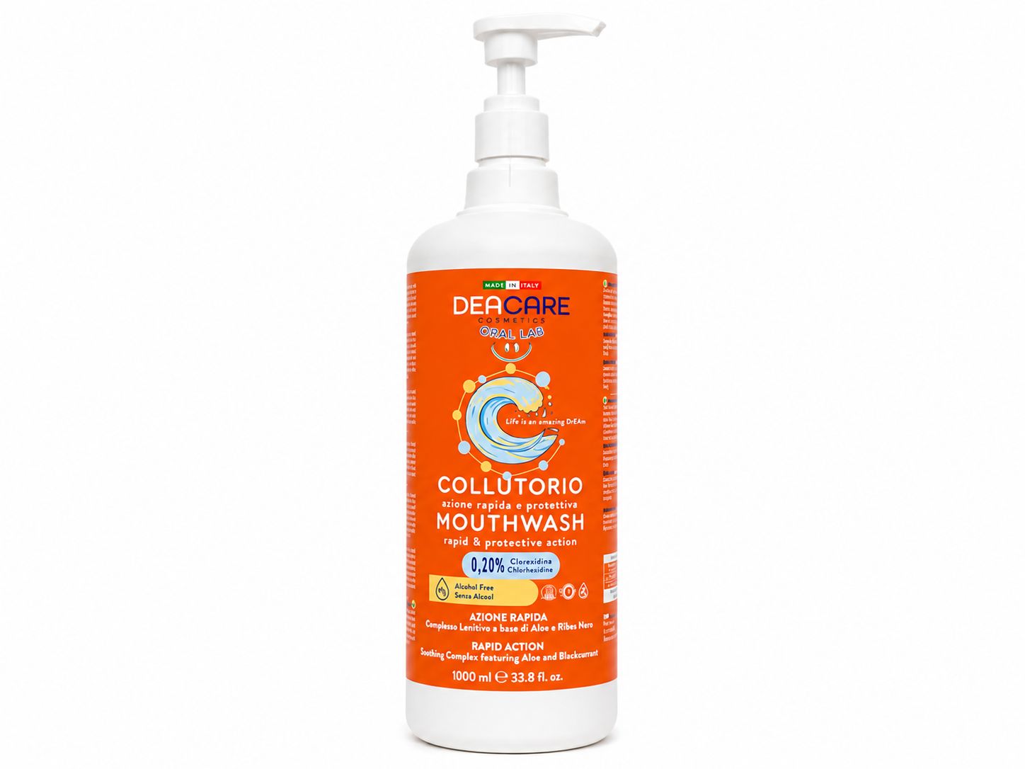 DC Oral Lab 1LT - Collutorio Azione Rapda Clorexidina 0.20% con Aloe e