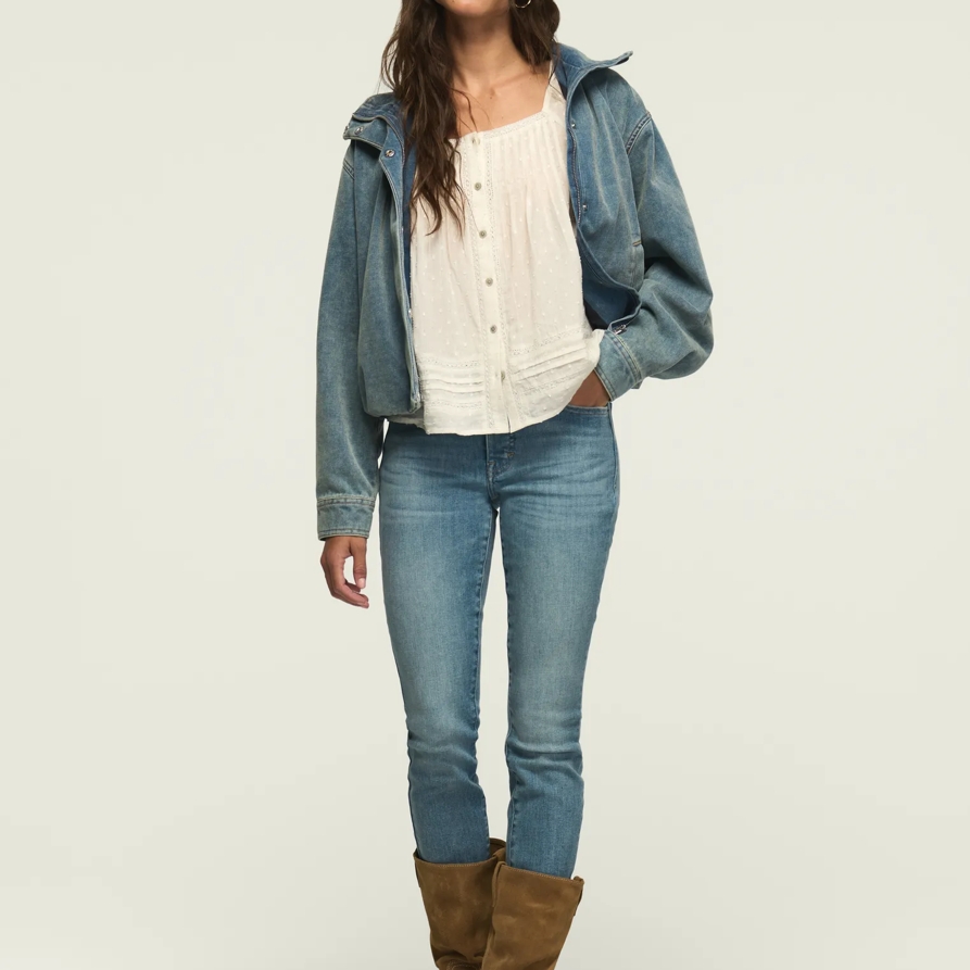 Lucky Brand High Rise Bridgette Skinny - Women's Pants Denim Skinny Jeans in Here We Go Indigo Wash, Size 27 x 29
