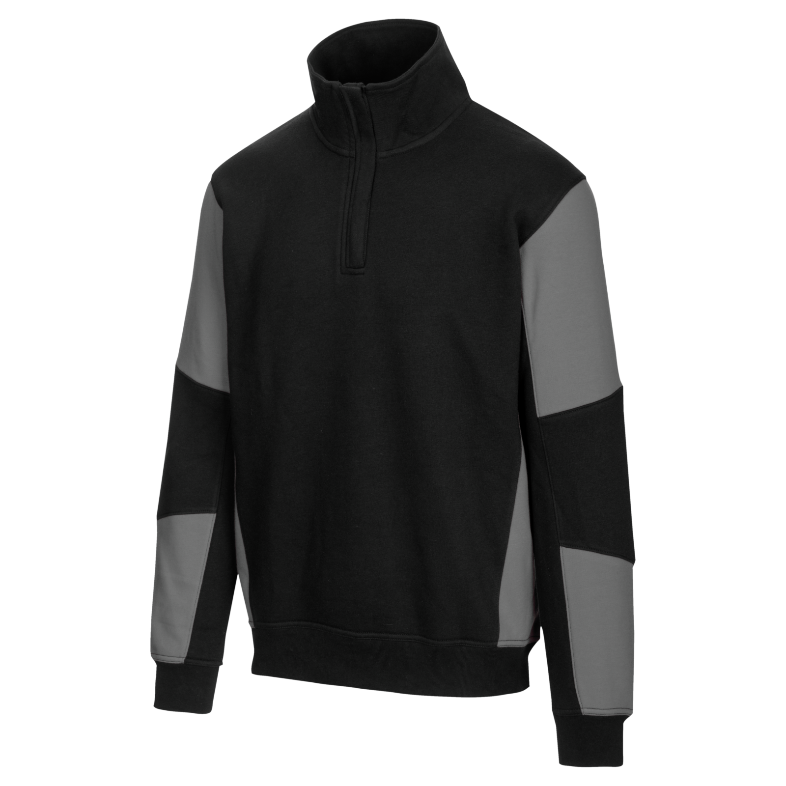 Sweat de travail zippé bicolore JOB+ BICOLOR noir/gris