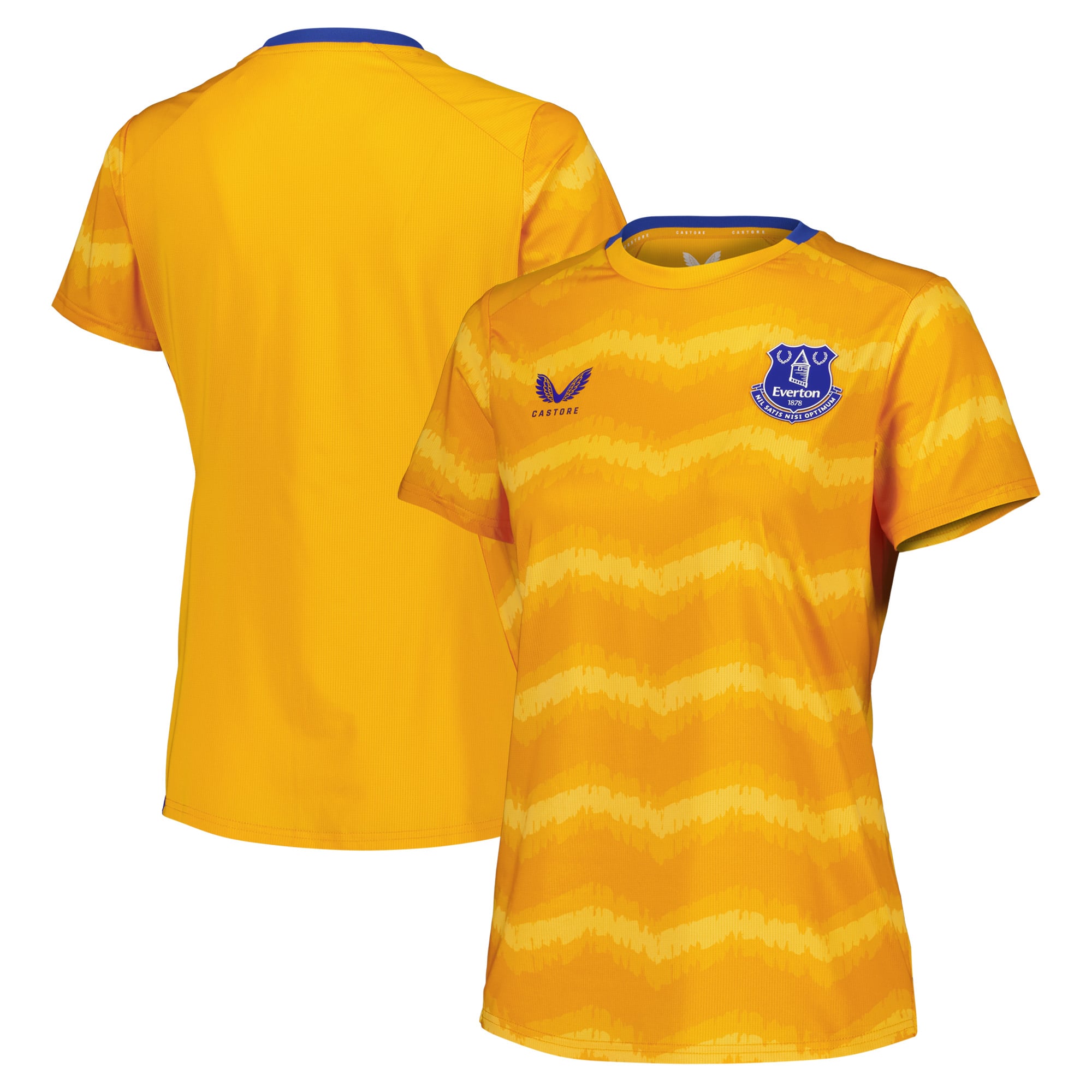 Everton Castore Matchday-Oberteil – Gelb – Damen